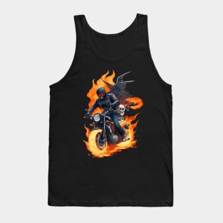 Burning Easy Rider from Hell Tank Top